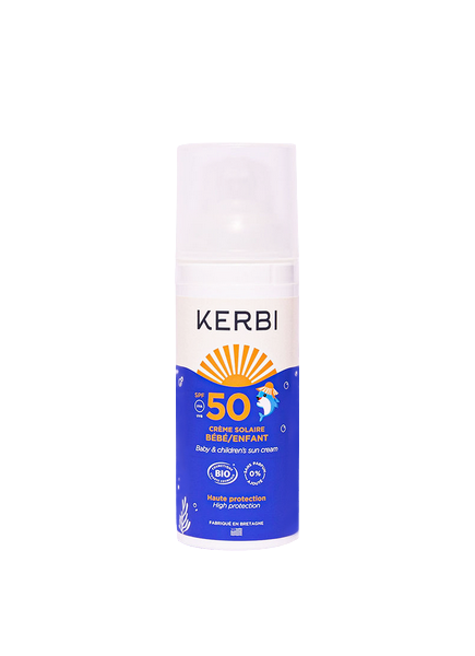 Kerbi -- Crème solaire spf50 sans parfum (bébé et enfant) - 50 g