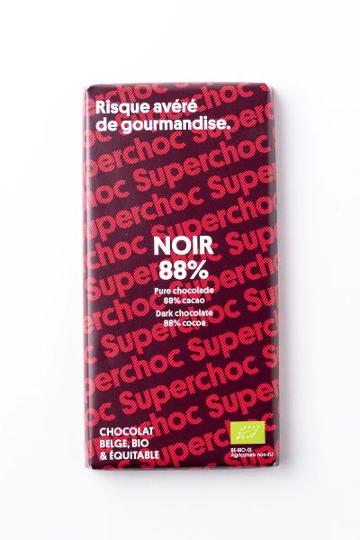 Supersec -- Tablette chocolat noir 88% bio - 70 g