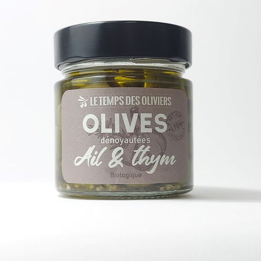 Le Temps Des Oliviers -- Cocktail olives ail & thym bio - 180 g