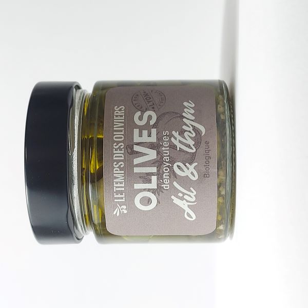 Le Temps Des Oliviers -- Cocktail olives ail & thym bio - 180 g