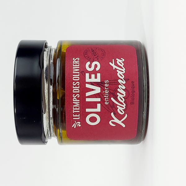 Le Temps Des Oliviers -- Olives kalamata entières bio (origine Grèce) - 180 g