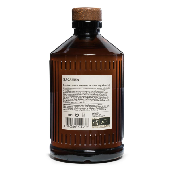 Bacanha -- Sirop noisette brut bio - 400 ml