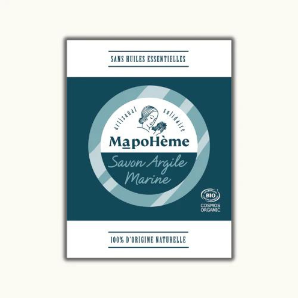 Mapohème -- Savon argile marine au sel de guérande Vrac - 100 g