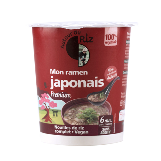 Autour du riz -- Cup Veggie Premium Mon Ramen Japonais bio - 69 g