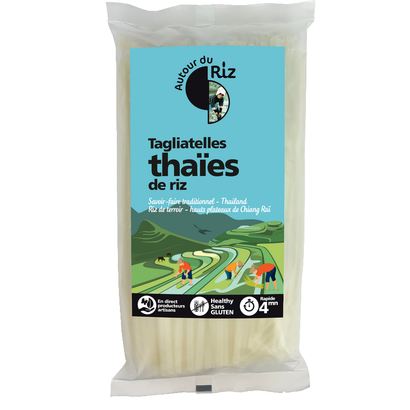 Autour du riz -- Tagliatelles thaïes de riz bio sans gluten - 400 g