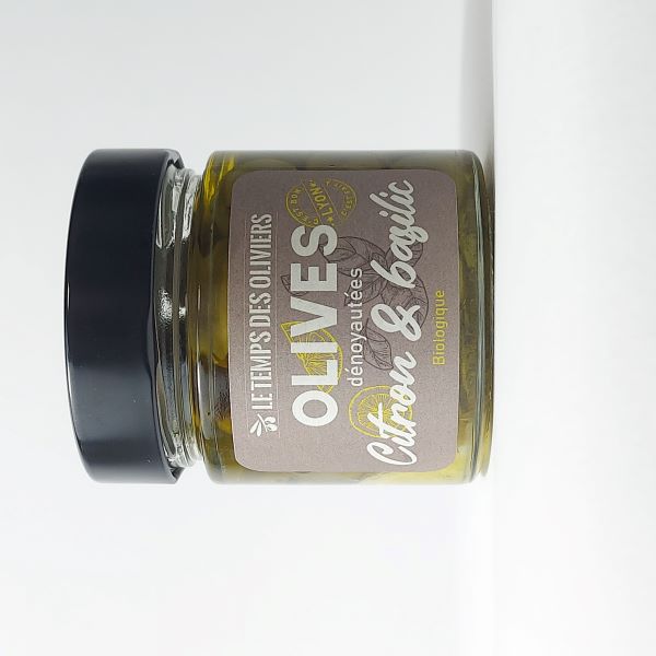 Le Temps Des Oliviers -- Cocktail olives citron & basilic bio - 180 g