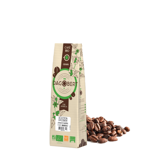 Les Cafés Dagobert -- Mélange sélection 100% arabica bio et équitable - grains - 250 g