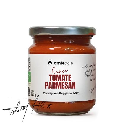 Omie -- Sauce tomate parmesan bio (sans sucre ajouté) - 190 g