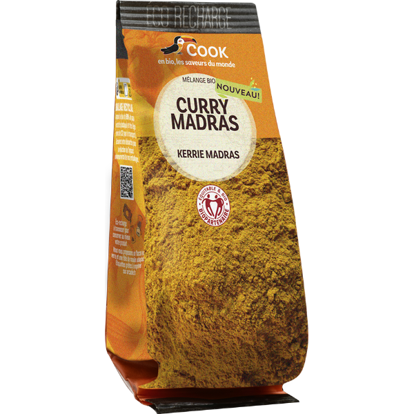 Cook épices -- Curry madras biopartenaire (éco recharge) - 35 g