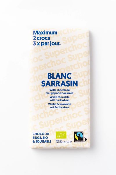 Supersec -- Tablette chocolat blanc au sarrasin bio - 70 g