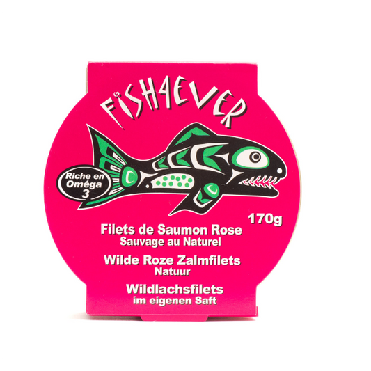 Fish4ever -- Saumon rose d'alaska (sans peau ni arêtes) - 160 g