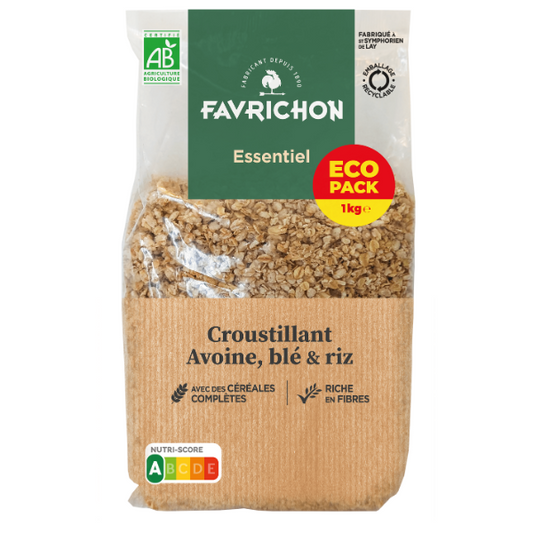 Favrichon -- Croustillant essentiel avoine. blé et riz bio - 1 kg