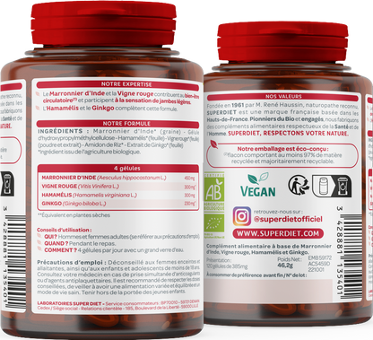 Quatuor circulation bio (marronnier d'inde, vigne rouge, hamamélis, ginkgo) - 2