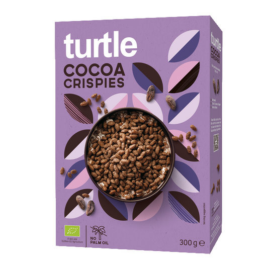 Turtle -- Céréales de riz croustilllant au cacao. bio - 300 g