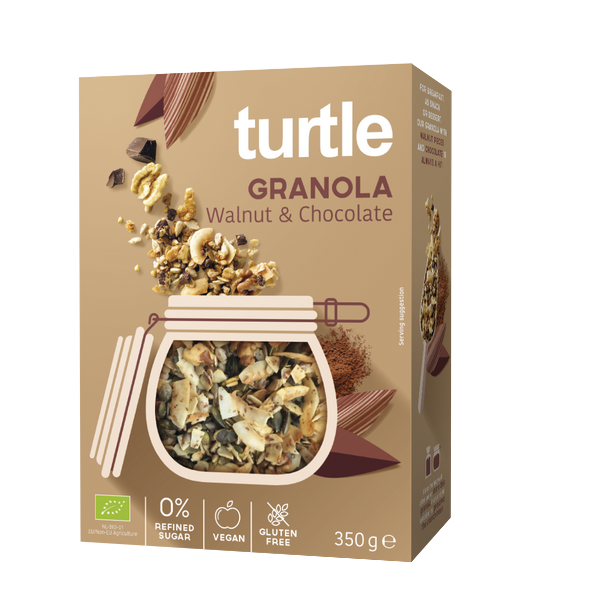 Turtle -- Granola bio noix et chocolat - 350 g