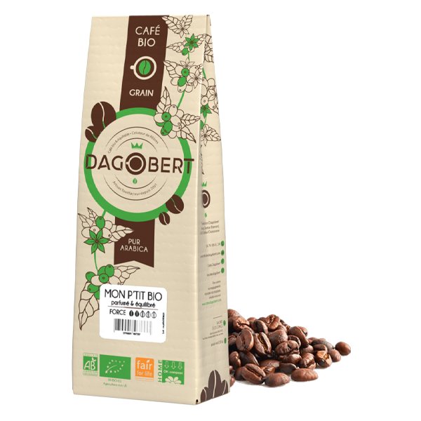 Les Cafés Dagobert -- Mon p'tit bio 100% arabica bio - grains - 1 kg