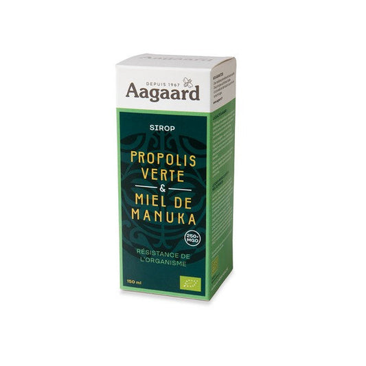 Aagaard -- Sirop propolis verte et miel de manuka bio - 150 ml