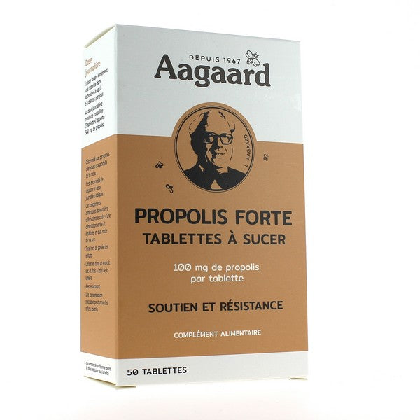 Aagaard -- Propolis forte à sucer - 50 tablettes