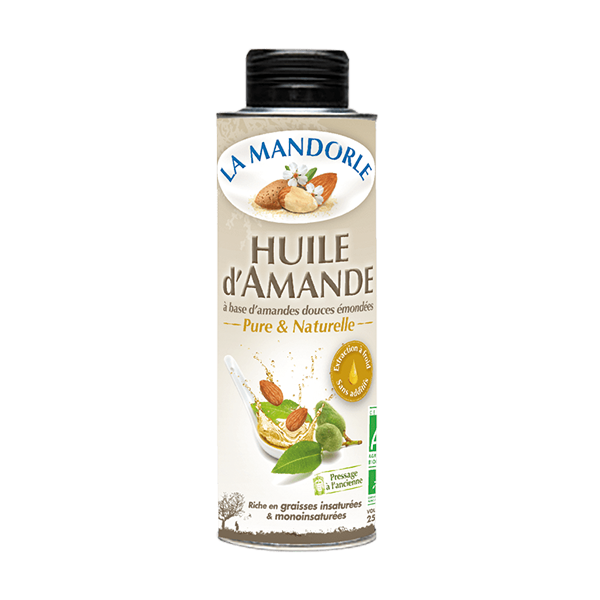 La Mandorle -- Huile d'amande vierge premium bio (olimande) - 250 ml